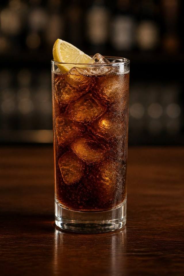 Citrus Coke cocktail
