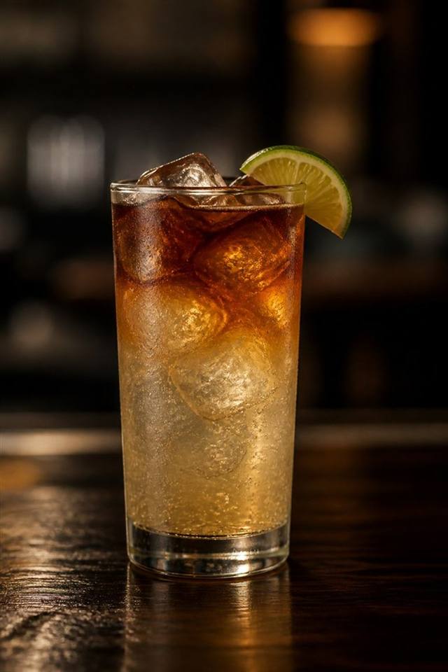 Dark and Stormy cocktail