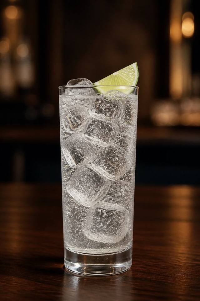 Gin and Soda cocktail